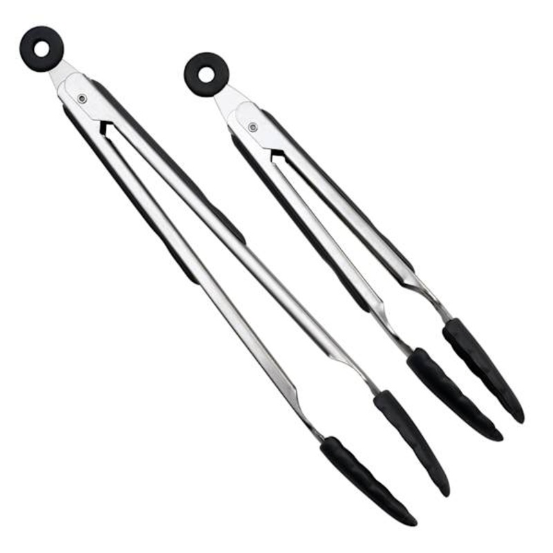 2-Piece Kitchen Tong Set, 9″/12″