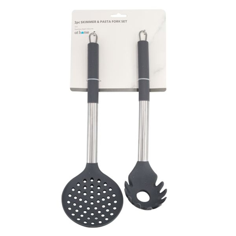 2-Piece Pasta Fork & 12″ Skimmer Set