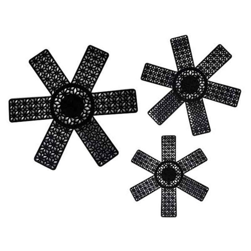 3-Piece Trivets, Black