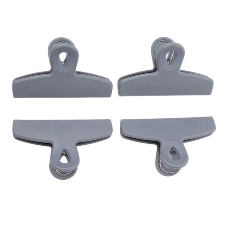 4-Piece Bag Clip Set, Grey