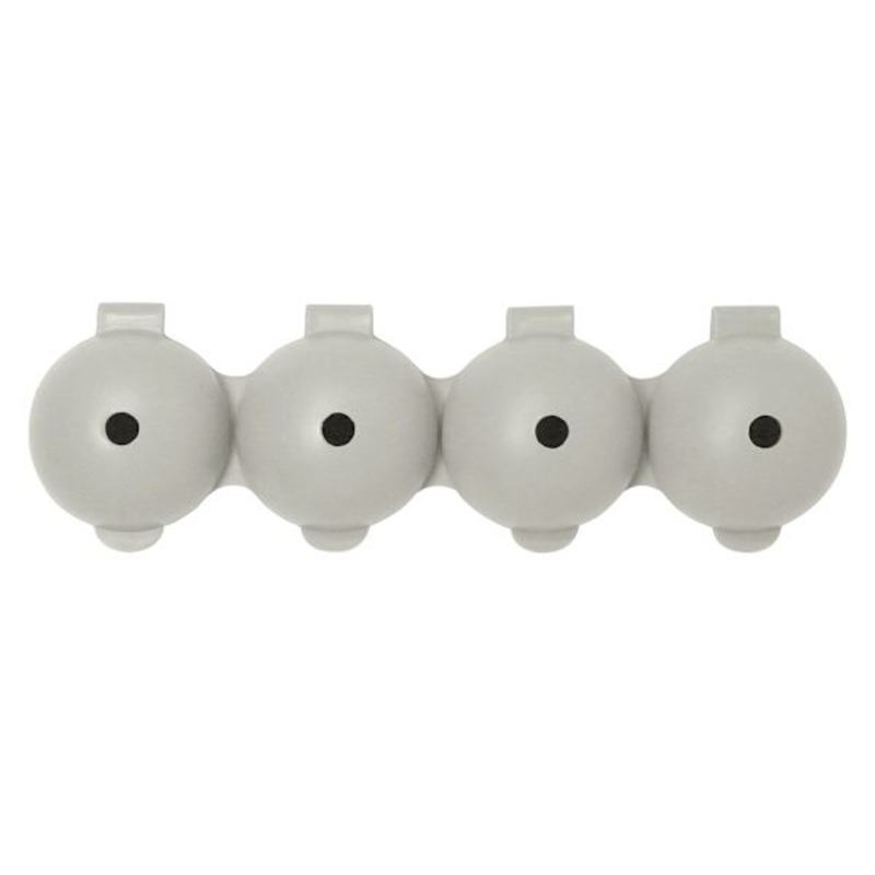 4-Section Ice Ball Tray, Grey