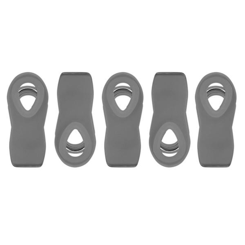 5-Piece Grey Bag Clips