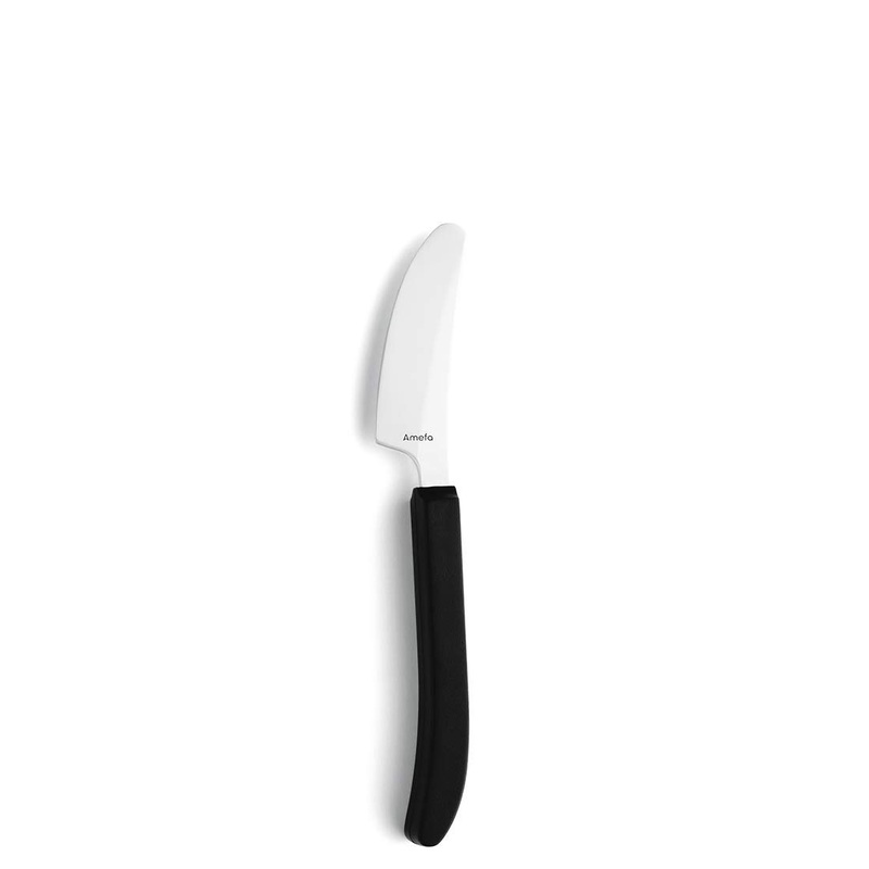AMEFA SELECT 3001 knives with grip thickening 18/10 stainless steel cutlery black especially eating aid for seniors everyday help cutlery rust -free & dishwasher -safe knife straight