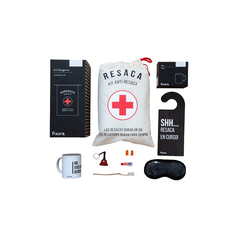 Fisura – Kater -Kit Funny wedding gift.Gift set for men and women.Party gift.Funny gift for friends. 8 products (Spanish)