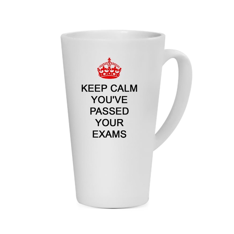 Giftme Keep Calm You’ve Passed Your Exams Ceramic Coffee Tea Mug Latte Mug. (17oz)