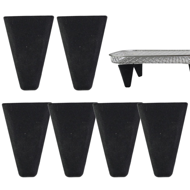 6 pieces of silicone feet for air fryers increase the height non -slip silicone feet accessories for air fryers spare parts for air fryers’ basket (3.3 x 4.6 cm)