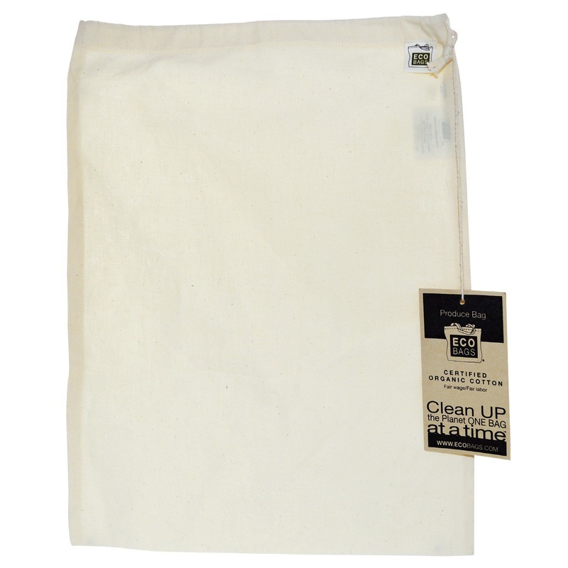 ECOBAGS Organic Cotton Produce Bag Large 1 Bag 12″w x 15″h