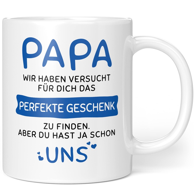 Gift ideas dad – the perfect gift but you have – gifts for dad – dad cup – dad gift birthday – ceramic 330ml dad gift – us – blue