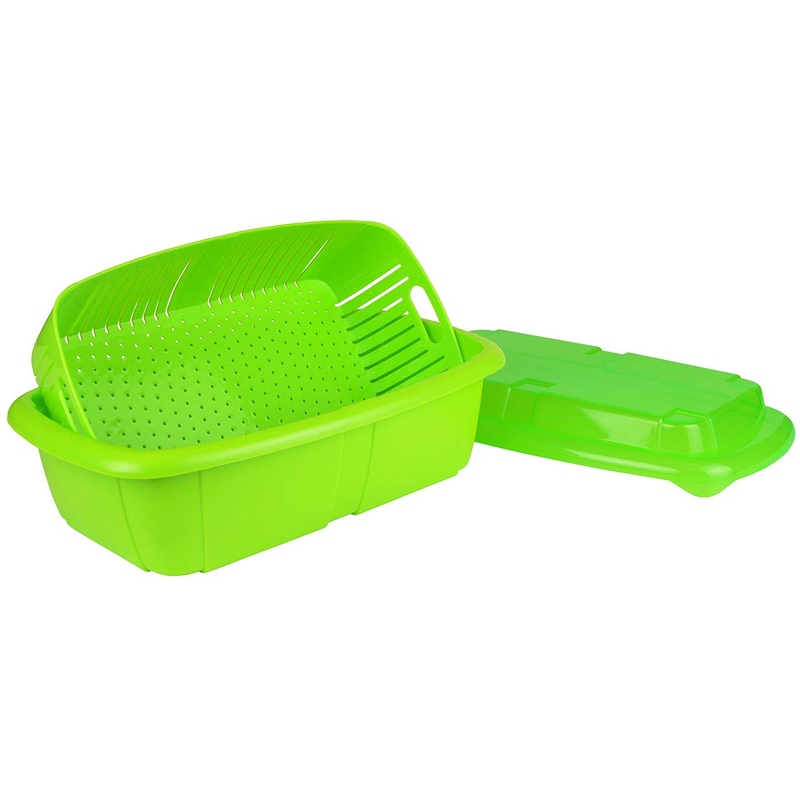 Hutzler Saver Set Fruit Keeper, 2 quarts, Green 2 quarts Green