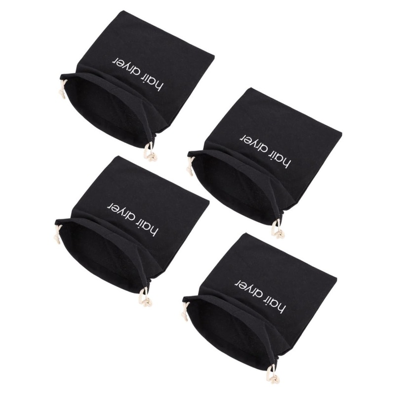 Ipetboom 4pcs Hair Dryer Storage Bag Outdoor Carry Bag Travel