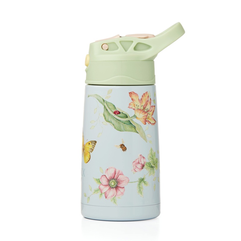 Lenox 895741 Butterfly Meadow Light Blue Stainless Steel Kids Water Bottle Kid’s Water Bottle Blue