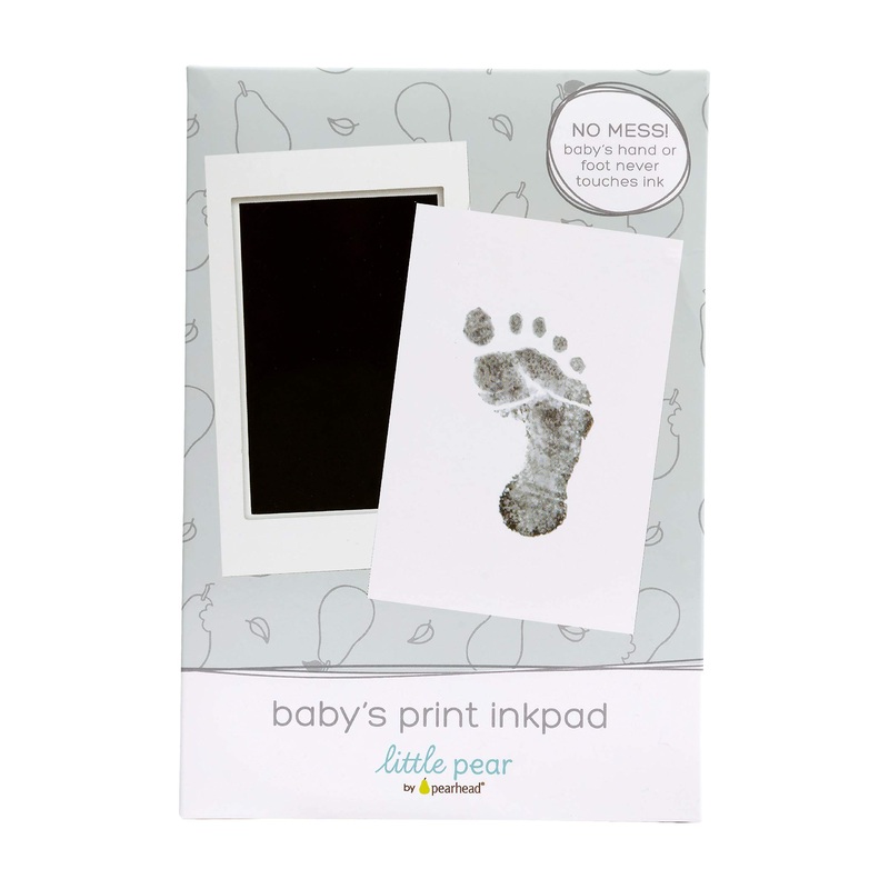 Little Pear Clean-Touch Babyprint Ink Pad No Touch Ink Pad for Baby Black Ink Clean-Touch Ink Pad
