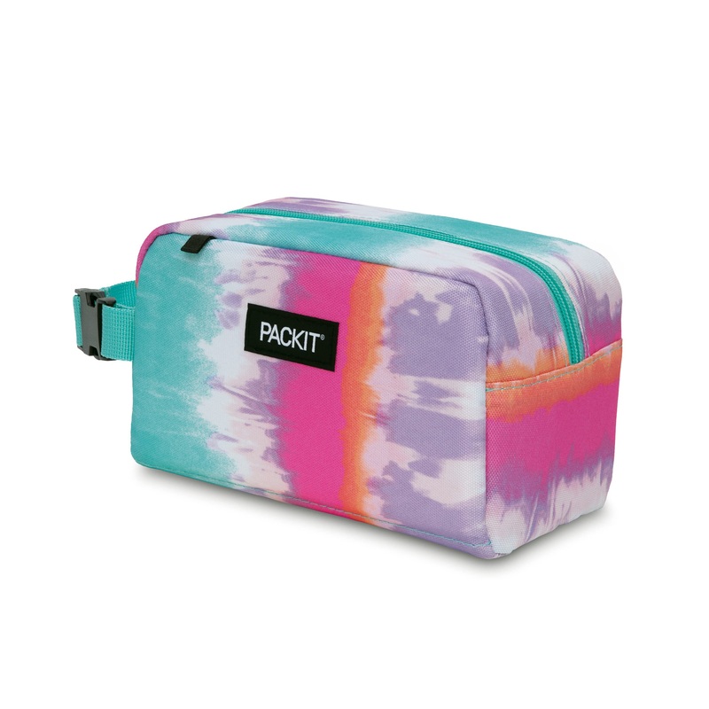 PackIt Freezable Reusable Snack Box, Tie Dye Sorbet Multicolor/Assorted Snack Box