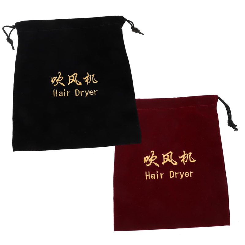 Sosoport 2pcs Hair Dryer Storage Bag Duffle Bag for Travel Styling Tools Appliances Travel Bag Hotel Supplies