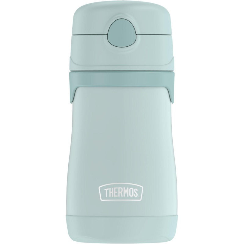 THERMOS Baby 10 Ounce Stainless Steel Vacuum Insulated Straw Bottle  Mint