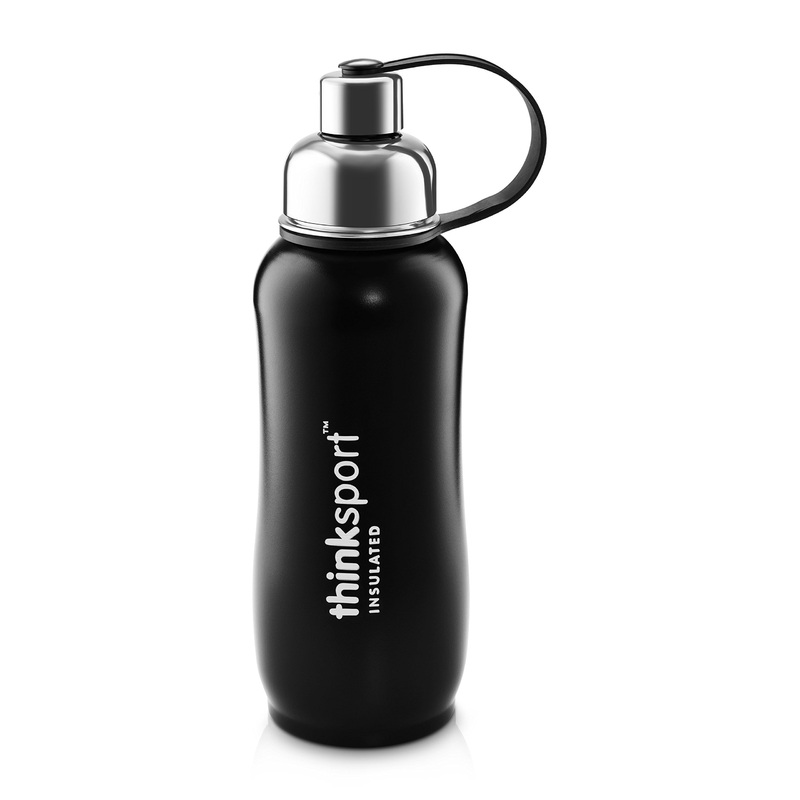 Think Thinksport Insulated Sports Bottle Black 25 oz (750 ml)
