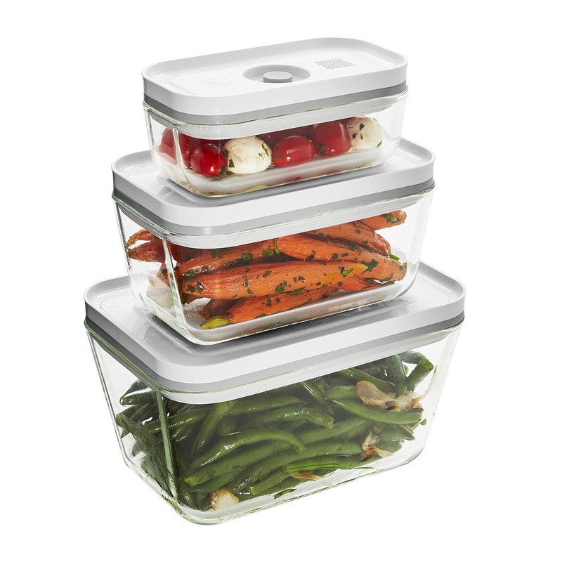 ZWILLING Fresh  Save 3-pc Glass Food Storage Container Meal Prep Container Assorted Sizes