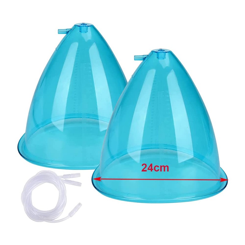 210ml Vacuum Cups for Butt Lifting – Vacuum Cupping Machine Accessories – 9.45inch Extra-Large XXXL Vacuum Therapy Suction Cups with Y-Hose(210ML)