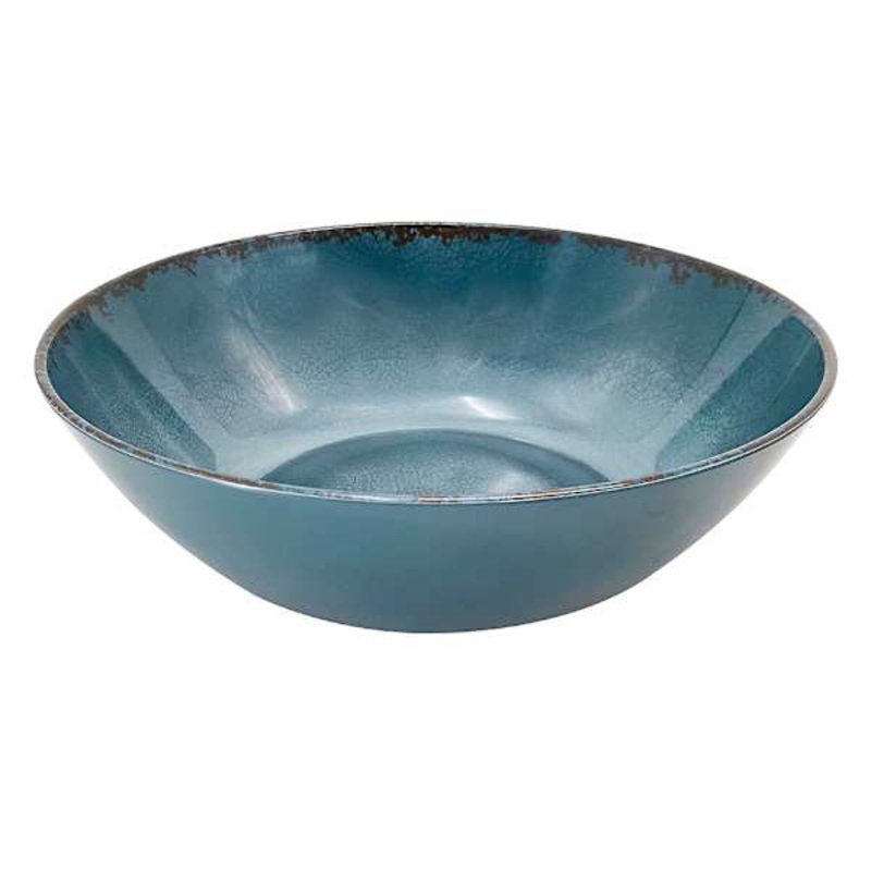 Blue Melamine Serving Bowl, 10″