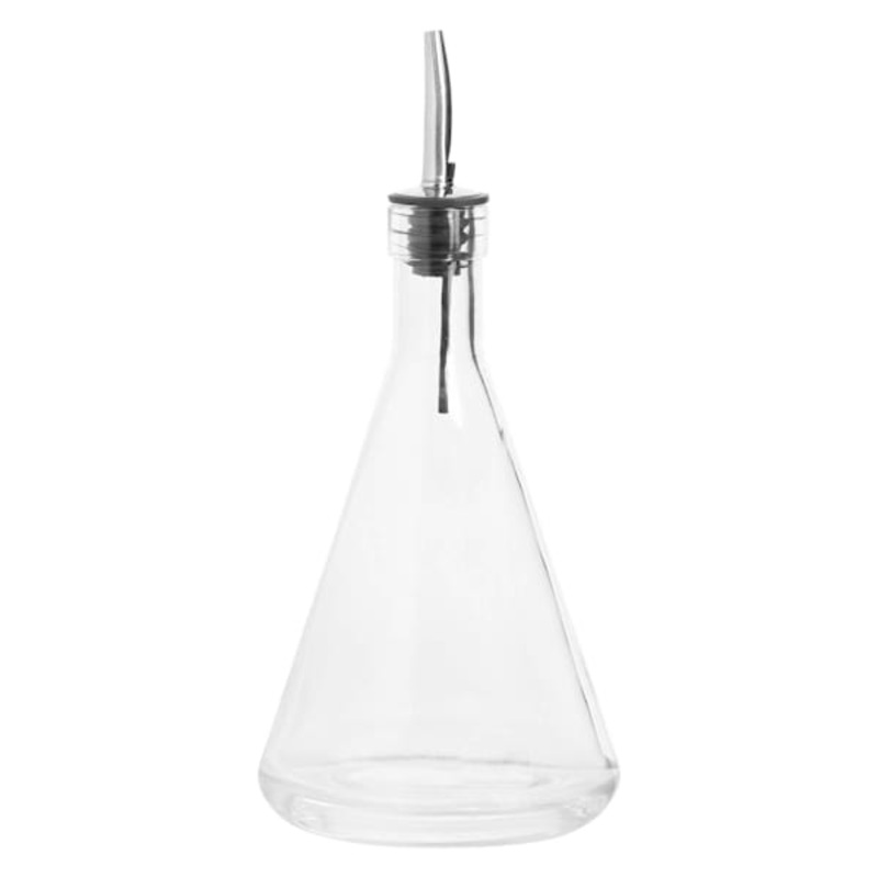 Clear Triangle Oil Bottle, 15.7oz