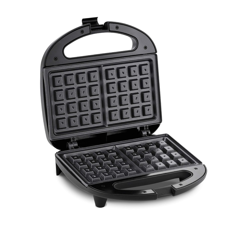 Elite Gourmet EWM-2207# Electric Non-Stick PFOA-Free Belgian Waffle Maker Iron, Breakfast, Sandwiches, Snacks, Burgers and more, 2-Slice, Black