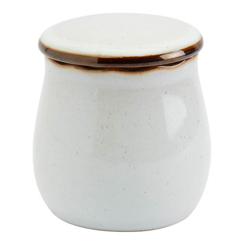 Geneva White Ceramic Sugar Bowl