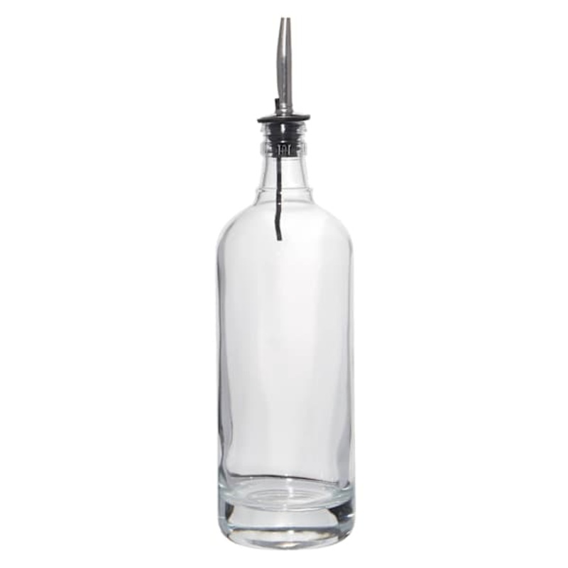 Glass Cylinder Oil Bottle, 17oz