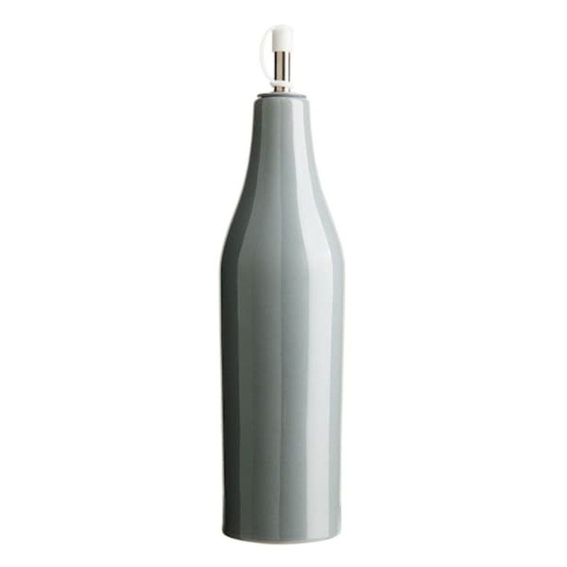Grey Ceramic Oil Bottle, 13oz