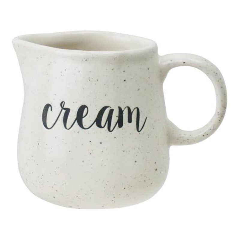Honeybloom Farmhouse Speckled Stoneware Cream Jar