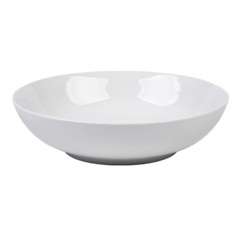 Bistro Super White Round Porcelain Serve Bowl, 12″