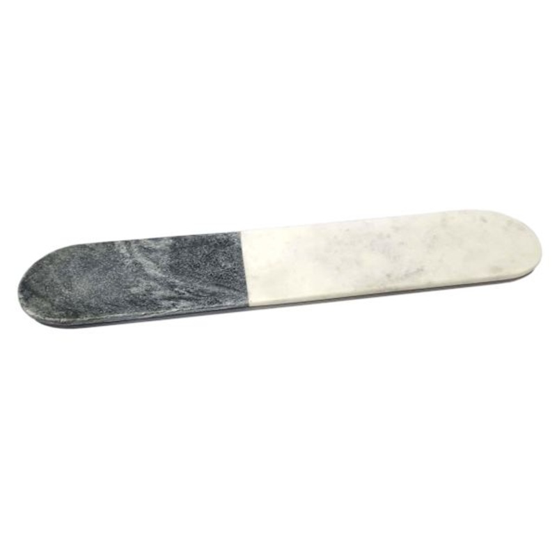 Grey & White Marbled Long Serving Board, 20×4