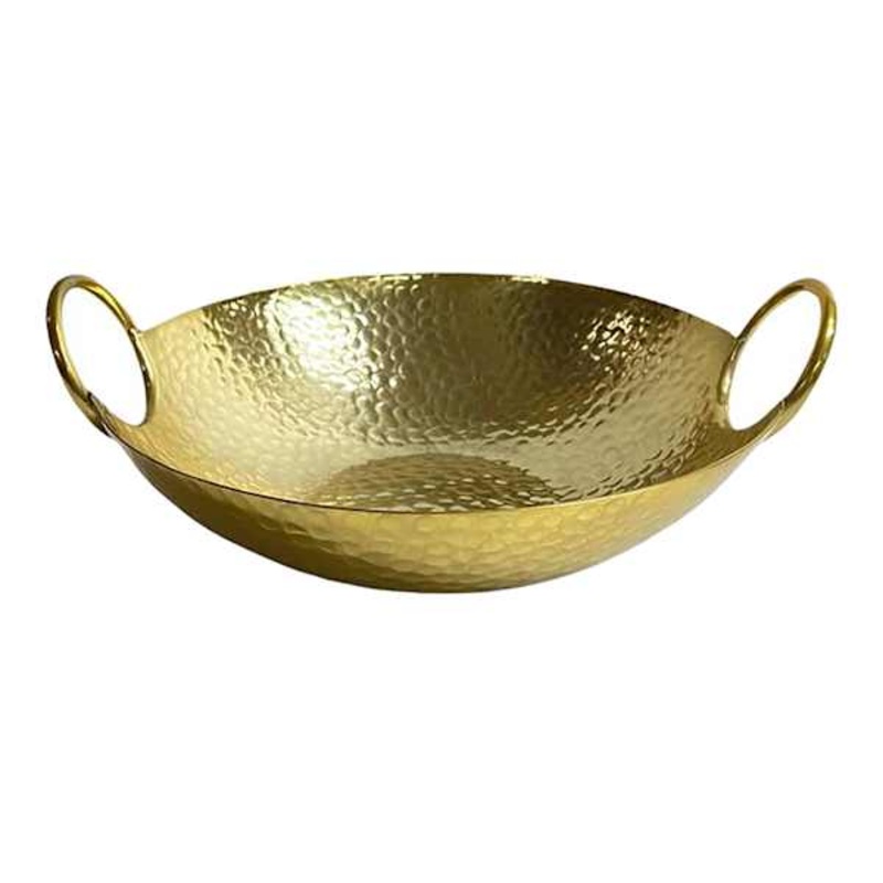 Hammered Gold Oval Platter