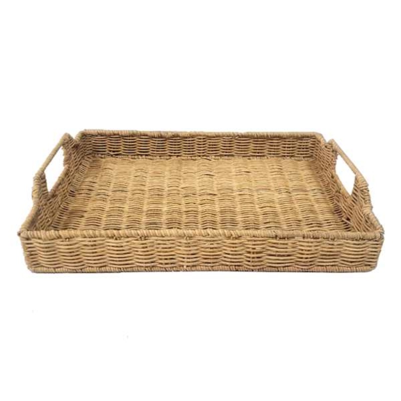 Natural Rattan Rectangle Tray