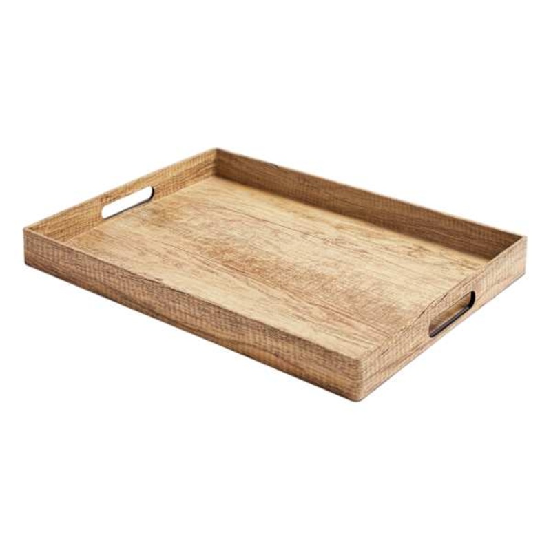 Poplar Rectangle Decorative Tray, 14×19