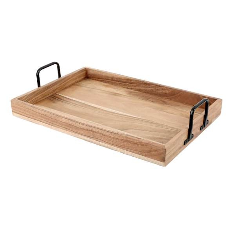 Rectangle Acacia Wood Serving Tray, 21×14