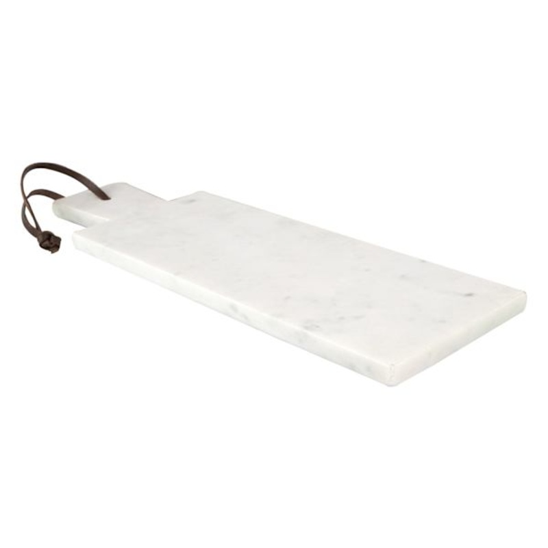 White Marbled Square Serving Board, 15×5