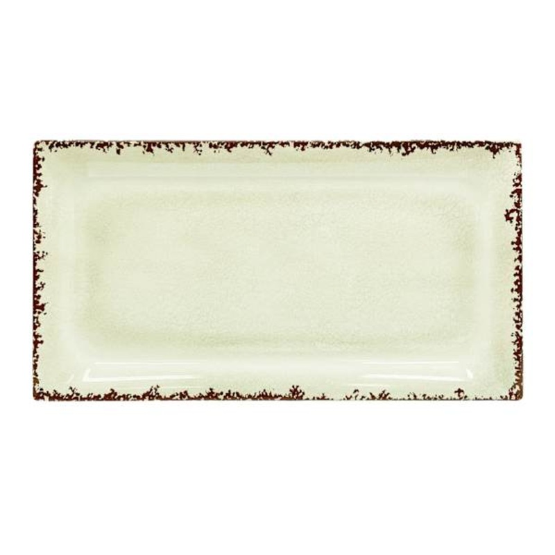 White Melamine Serving Tray, 16×8.5