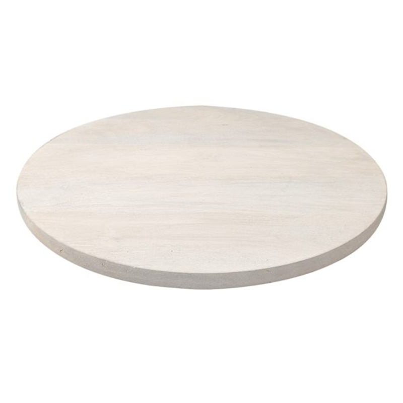 White Wooden Rotating Lazy Susan