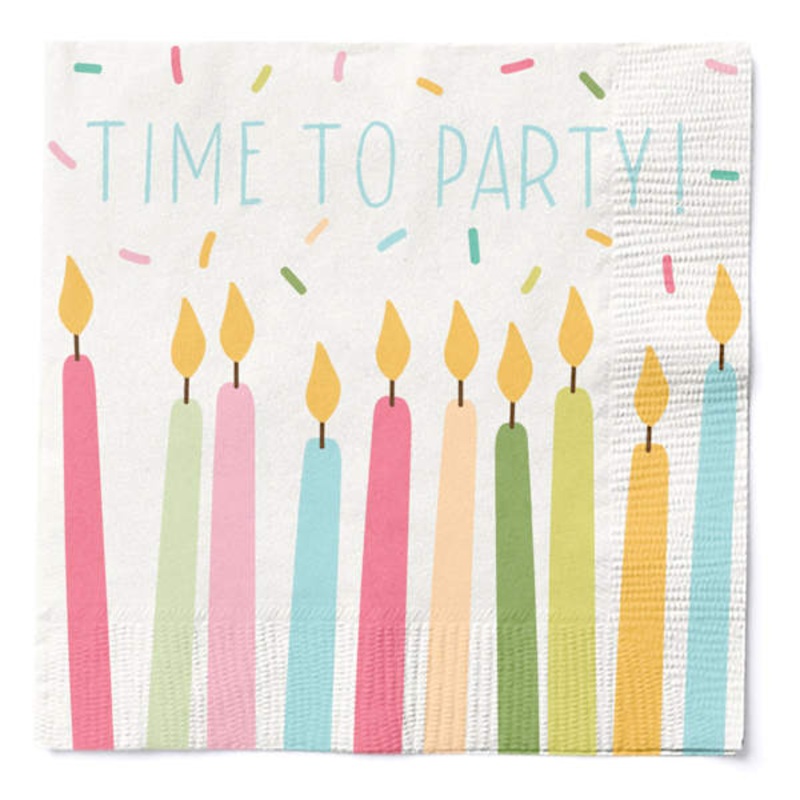 20-Pack Birthday Cocktail Napkins