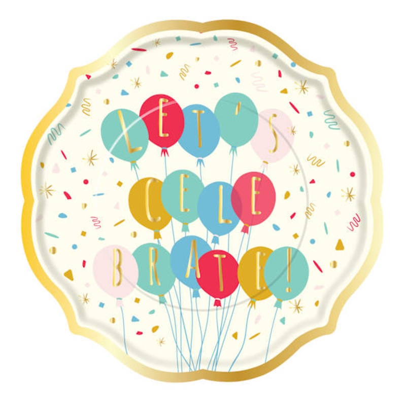 8-Count Let’s Celebrate Dinner Plates