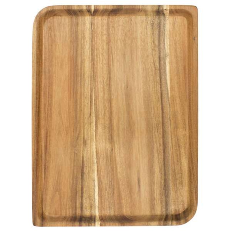 Acacia Wood Rectangle Serving Tray, Medium