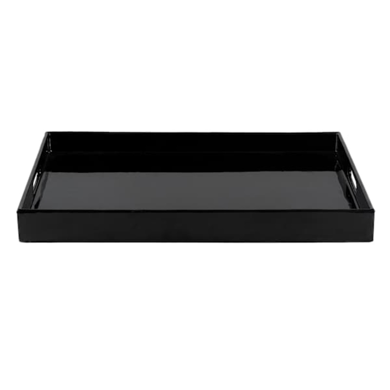 Black Enameled Tray, 19×14