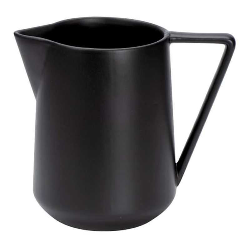 Crosby St. Matte Black Stoneware Pitcher