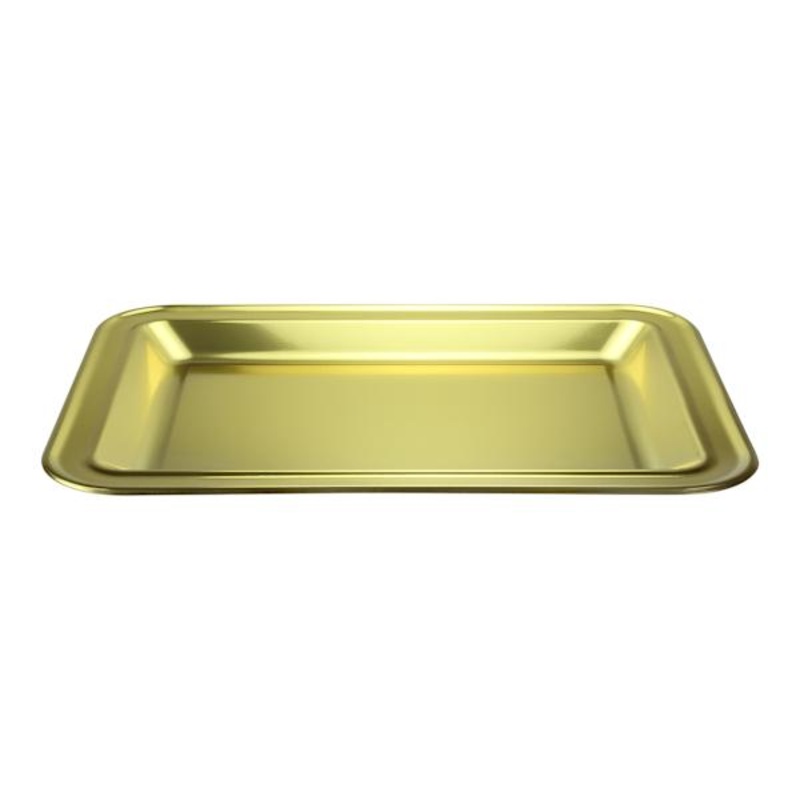Gold Rectangle Serving Tray, 18×13