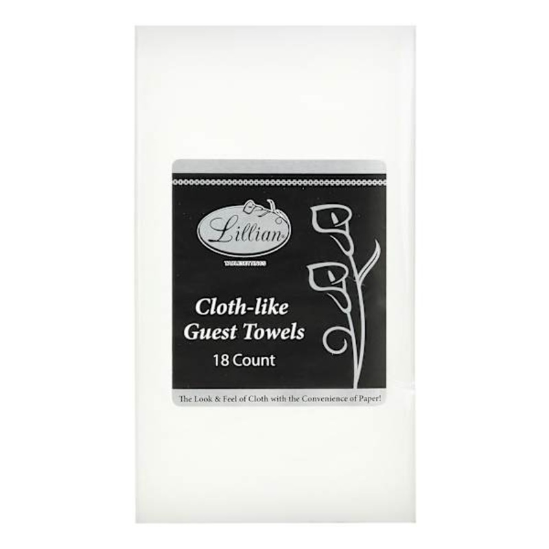 Lillian Table Settings 18-Count White Cloth-Like Rectangle Guest Napkins