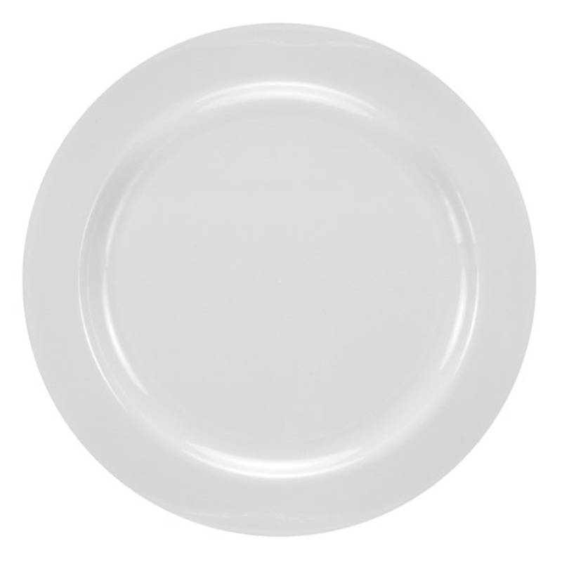 Lillian Table Settings 40-Count Pearl White Plastic Round Plate, 7.5″
