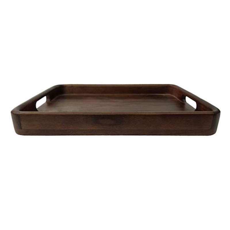 Walnut Acacia Wood Rectangle Tray