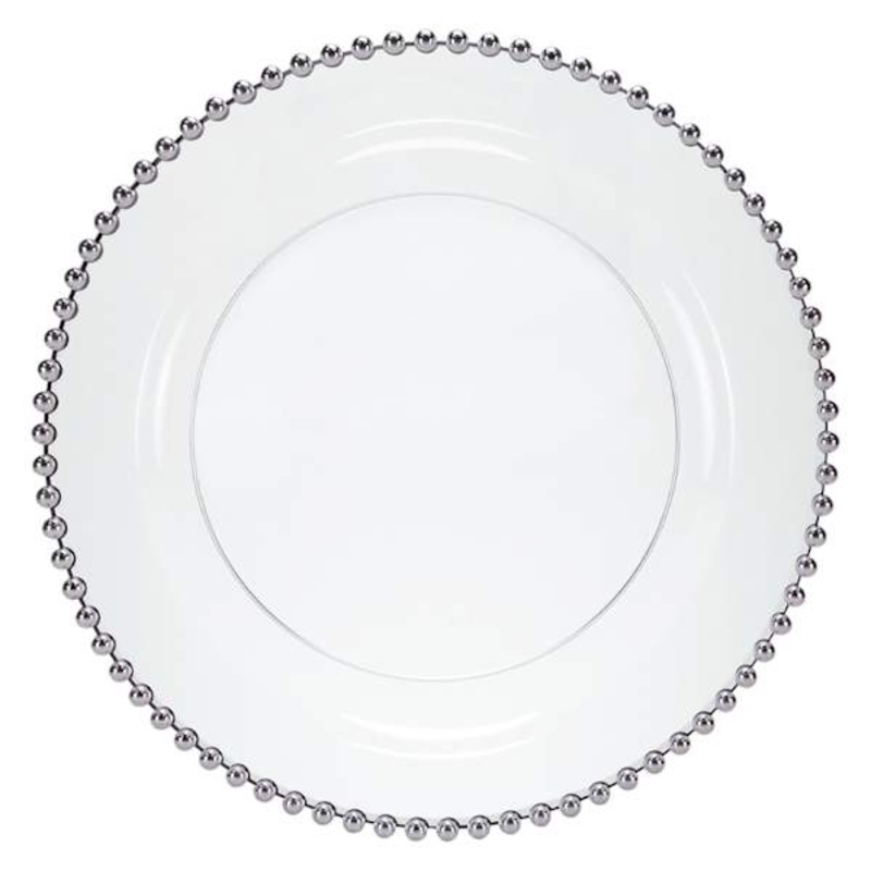10-Count Beaded Dinner Plate, 10″