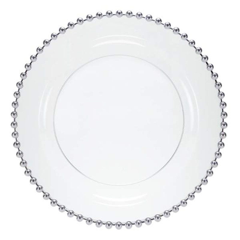 10-Count Beaded Salad Plate, 7.75″