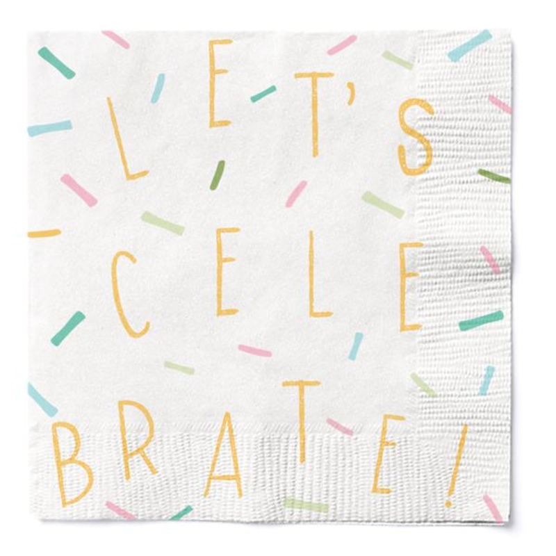 20-Count Birthday Balloons Lunch Napkins